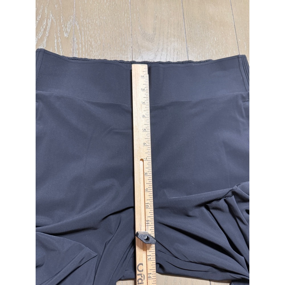Athleta Cosmic Pant Womens Large Black Wide Leg Smocked Waist Lightweight - Picture 11 of 13